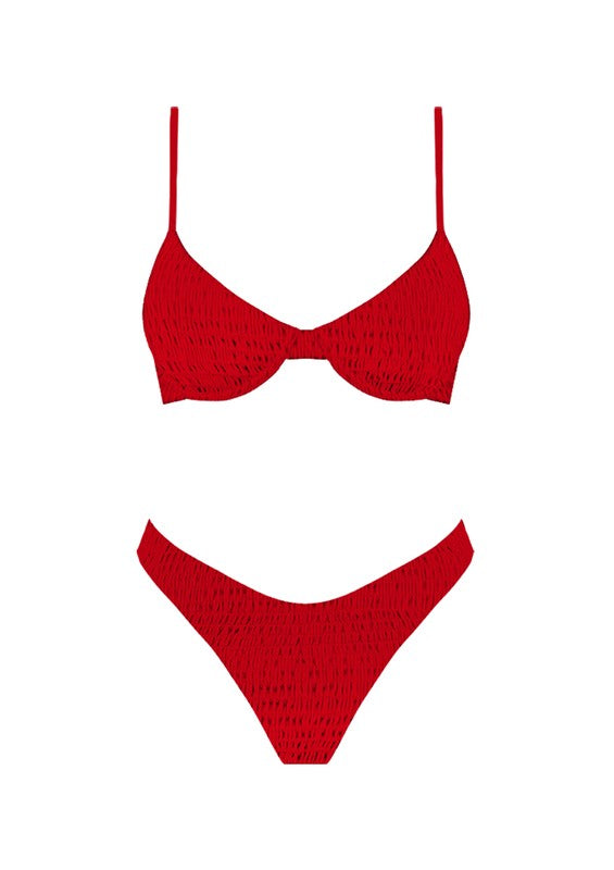 Mel red swimsuit