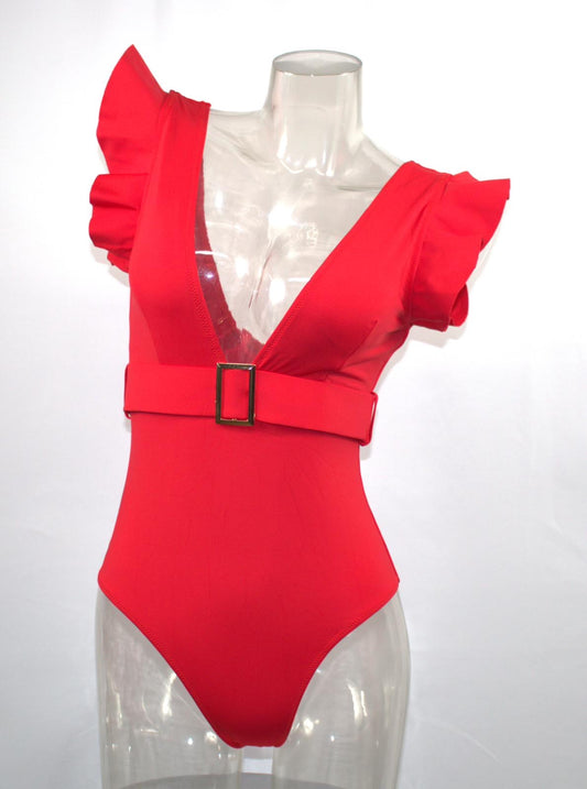 Simoné red swimsuit