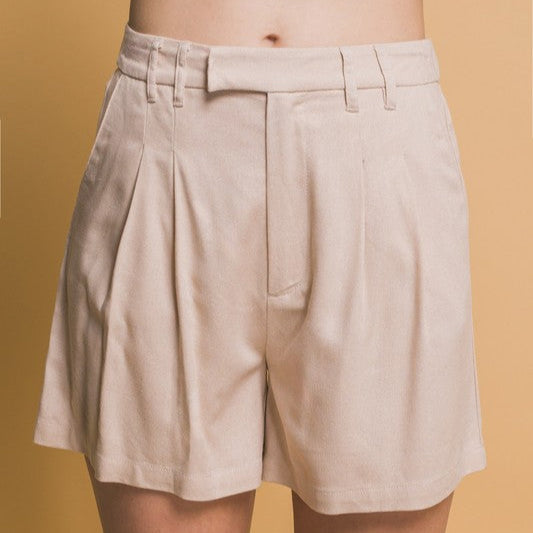 Shorts lino beige
