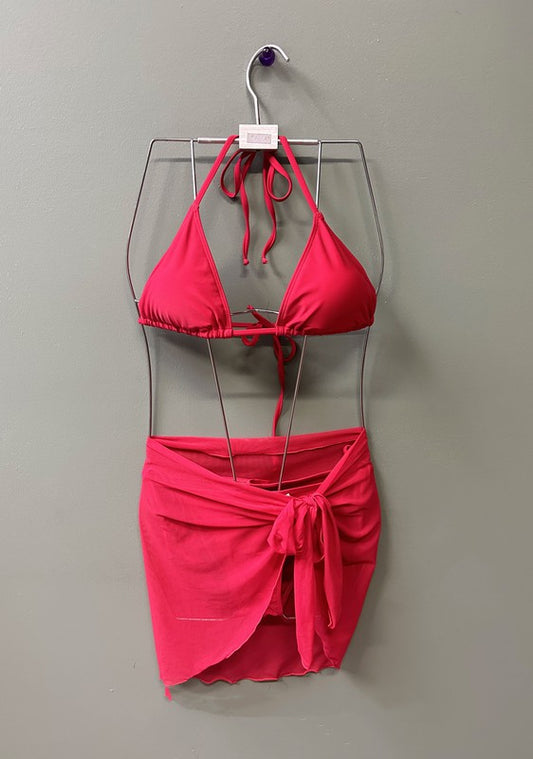 Pareo ajustable rojo