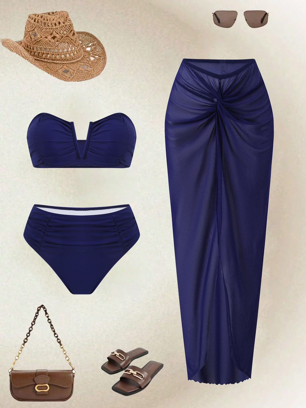 Set playero azul