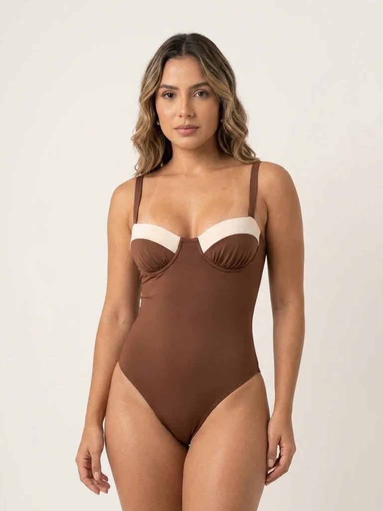 Enterizo marrón