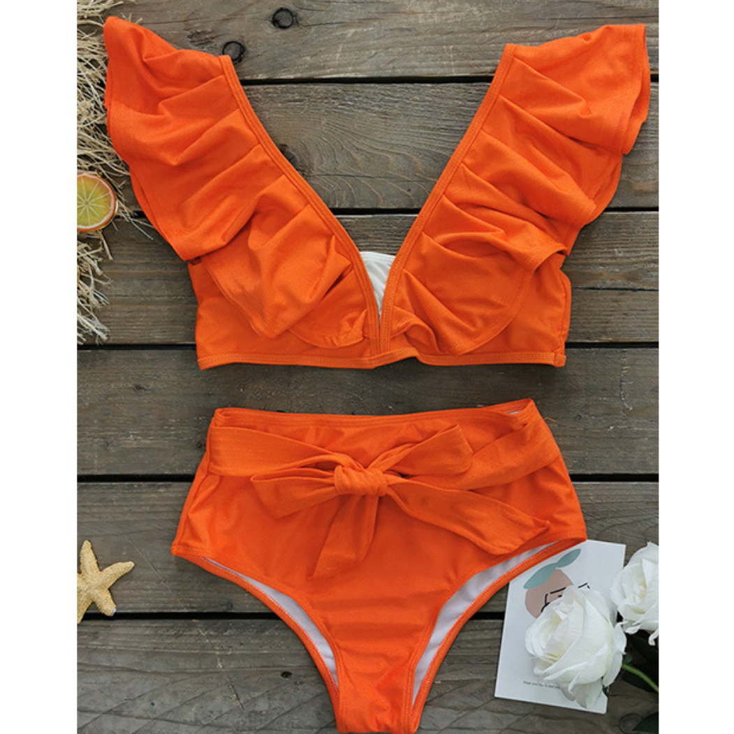 Orange swimsuit