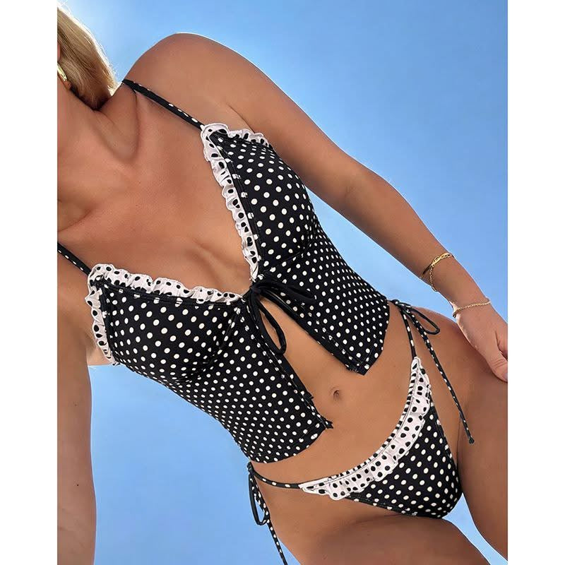 Traje de baño dos piezas Negro