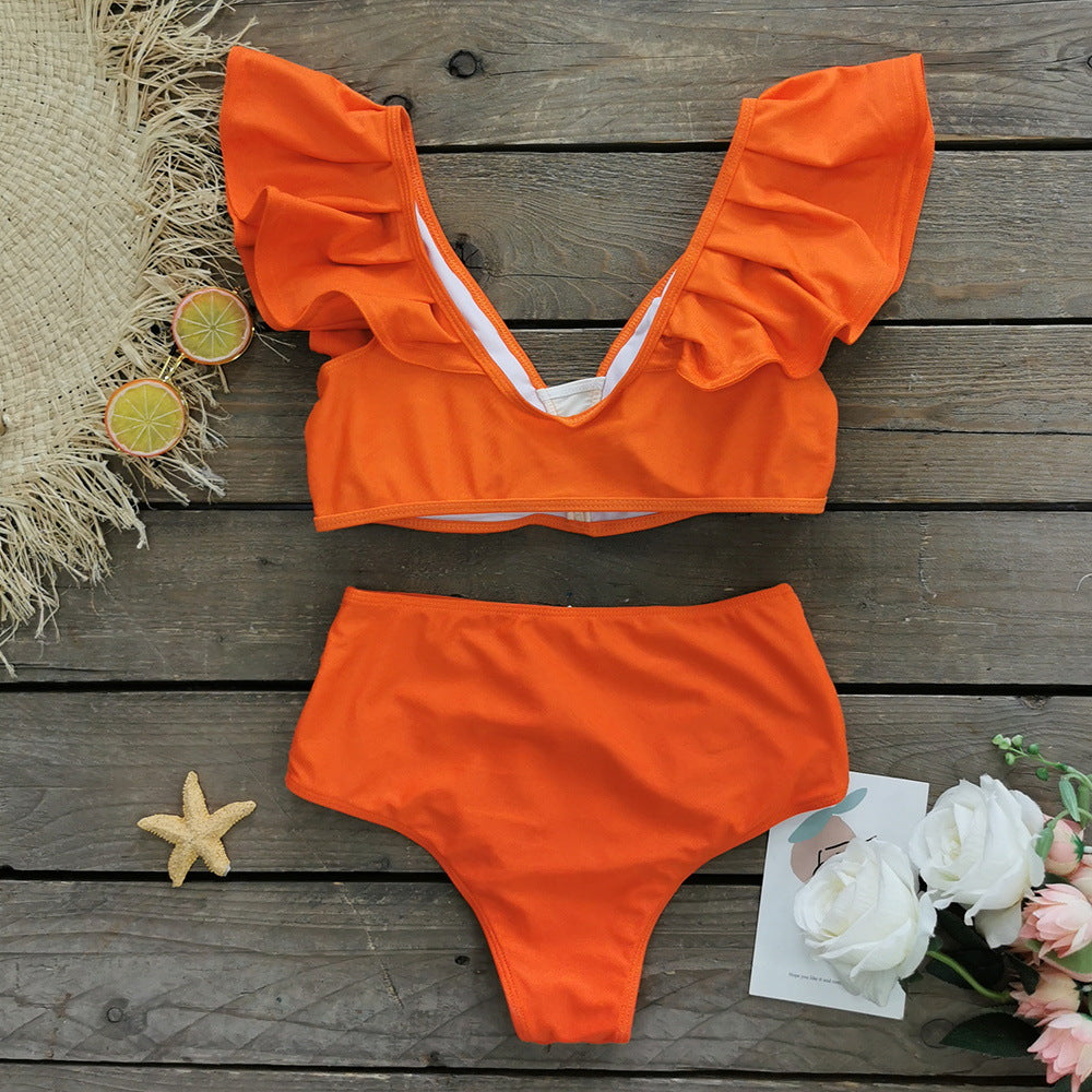 Orange swimsuit